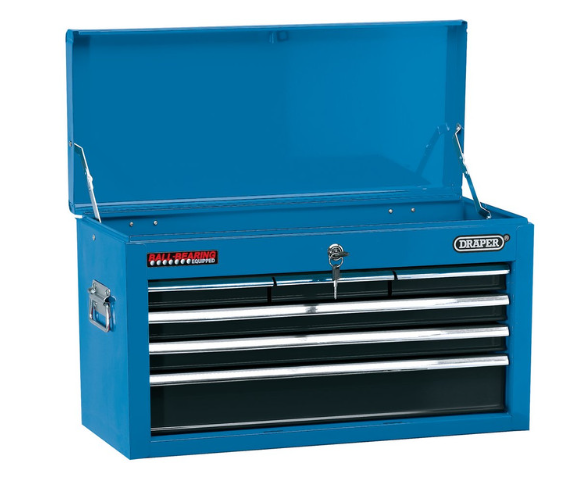 Draper Tools cassettiera stretta 6 cassetti 24" blu 600x255x345 mm - DRA-51690 - D51690 - 5010559516902