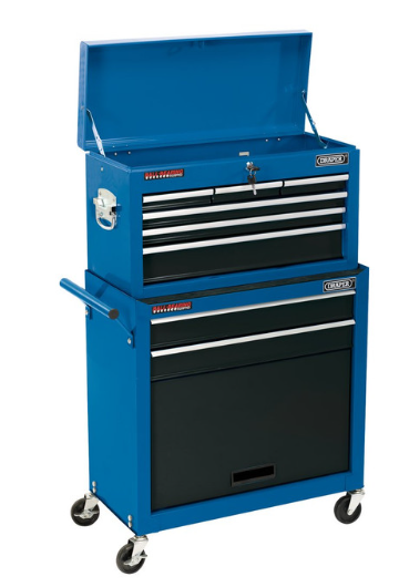 Dulap de atelier Draper Tools cu 2 sertare și un compartiment cu 6 sertare, 616x330x1080 mm - DRA-51177 - D51177 - 5010559511778