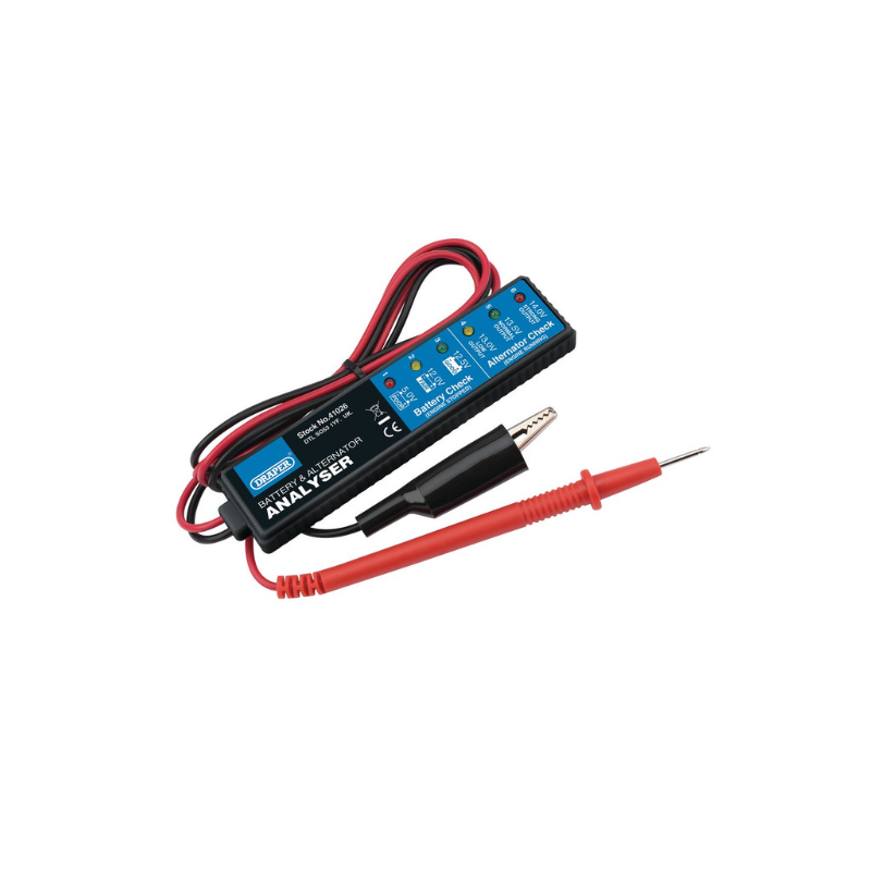 Accu- en alternatoranalysator Draper Tools voor 12 V DC-systemen - DRA-41026 - D41026 - 5010559410262