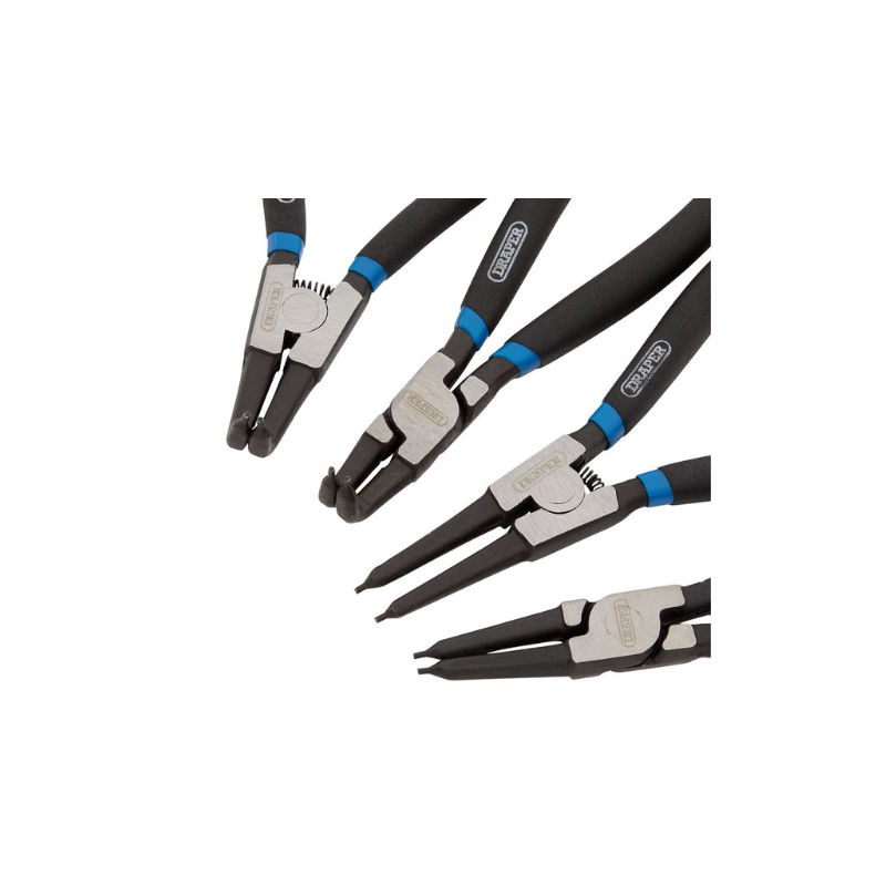 Set tangen voor inwendige en uitwendige borgringen Draper Tools (4 stuks) - DRA-38999 - D38999 - 5010559389995