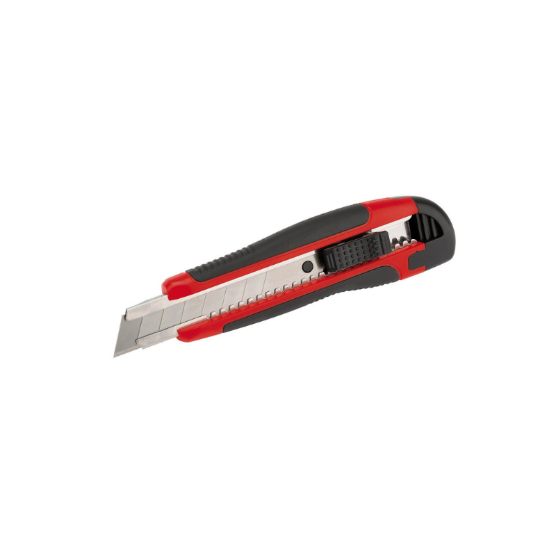 Cutter rétractable  Draper Tools à prise souple 18mm - DRA-68667 - D68667 - 5010559686674