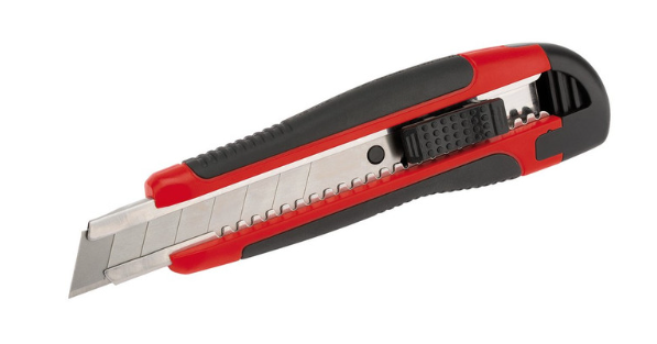 Cutter retractabil Draper Tools cu mâner flexibil de 18 mm - DRA-68667 - D68667 - 5010559686674