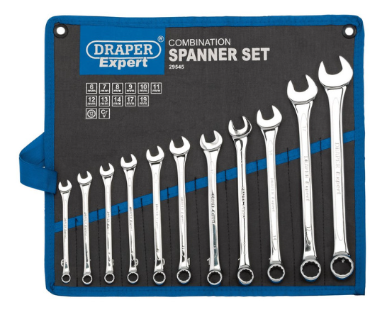 Metrische combinatiesleutelset Draper Tools ( 11 stuks ) - DRA-29545 - D29545 - 5010559295456