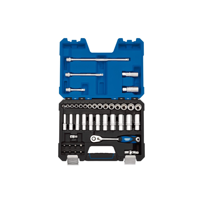 Kit di cricchetti Draper Tools 3/8" Metric Multi-Drive (42 pezzi) - DRA-16480 - D16480 - 5010559164806