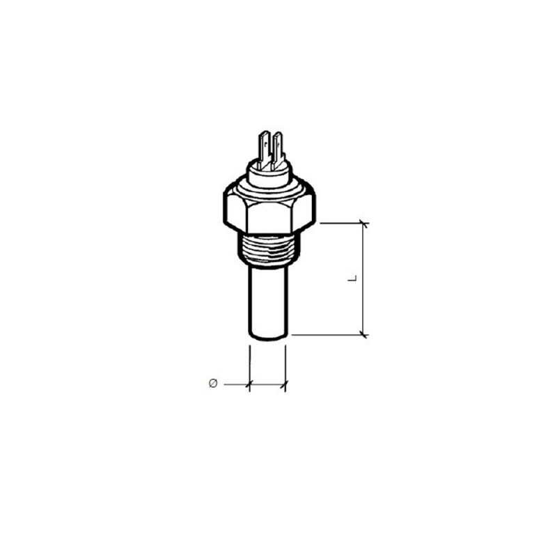 Watertemperatuursensor VDO 120°C 14x150 2 klemmen - V-323805001001N - 323-805-001-001N - 3661768404478