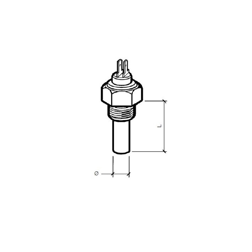 Watertemperatuursensor VDO 120°C 14x150 2 klemmen - V-323805001001N - 323-805-001-001N - 3661768404478