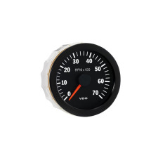 Tahometru VDO 7000 tururi/minut, diametru 80, fundal negru, 4 / 6 / 8 cilindri, motorină / benzină - V-CT333-015-001 - 333-015-001K - 4103590700339