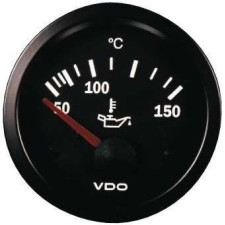 VDO Oil Temperature Gauge, Ø52 mm, 50–150 °C, 310-010-003K - V-TH310-010-003 - 310-010-003K - 4103590400789