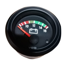 Manometru-voltmetru VDO Cockpit International 8 / 16 volți, diametru 52, fundal negru - V-VO332-030-001 - 332-030-001G - 4103590925305