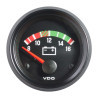 Manometer Voltmeter VDO Cockpit International 8 / 16 Volt Diameter 52 Zwarte bodem - V-VO332-030-001 - 332-030-001G - 4103590925305