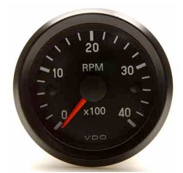 Tahometru VDO 4000 rpm, diametru 52, fundal negru, diesel, Cockpit International - V-CT333-035-029 - 333-035-029G - 3661768306697