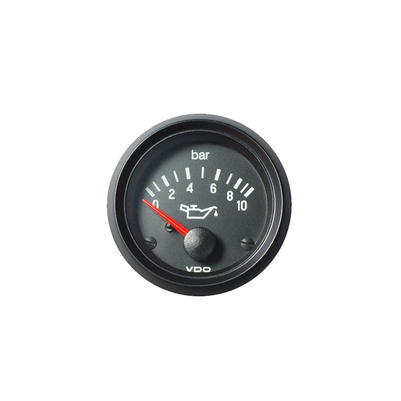 Oliedrukmeter VDO Cockpit International 10 Bars 12V Diameter 52 Inside - V-PH350-030-004G - 350-030-004G - 3661768497807