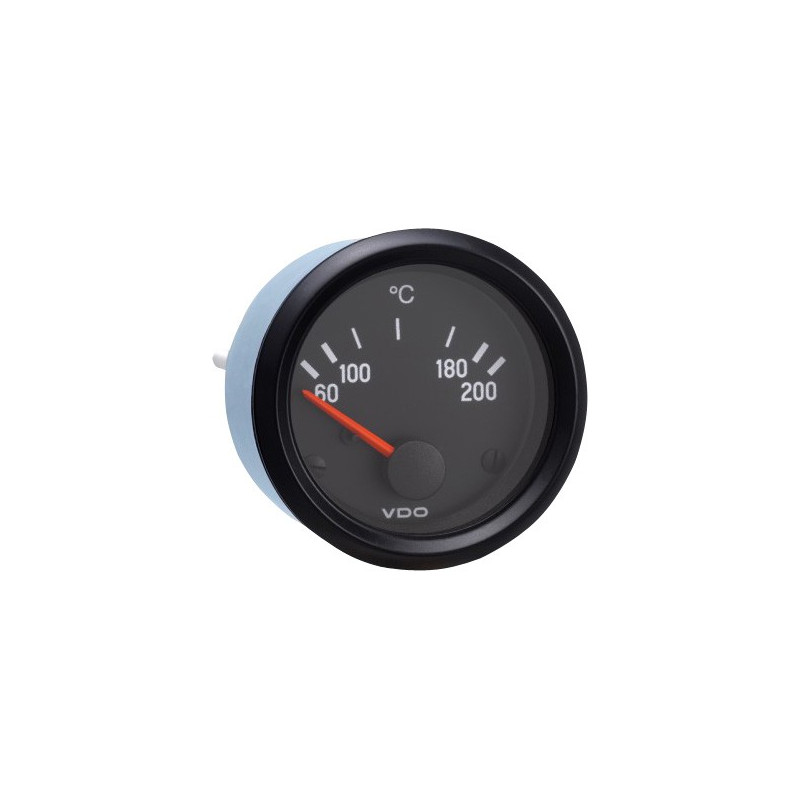 Manometru VDO pentru temperaturăa uleiului 200°, cu vizor, diametru 52, fundal negru - V-TH310-010-004 - 310-030-004G - 3661768216521