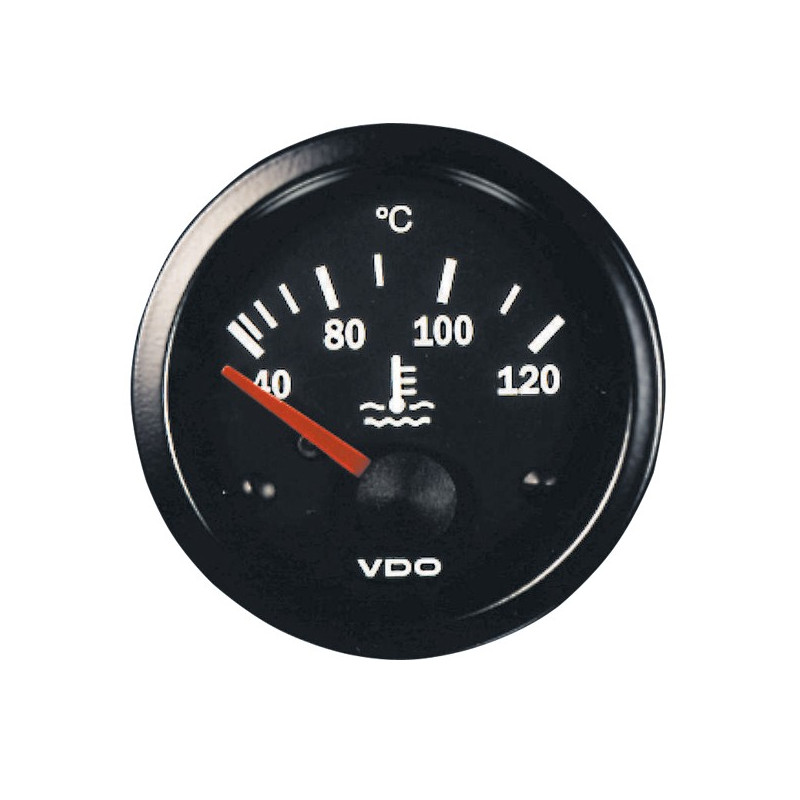 Manometru VDO Cockpit International pentru temperaturăa apei 120°, diametru 52, fundal negru - V-TE310-030-002 - 310-030-002G - 3661768306703