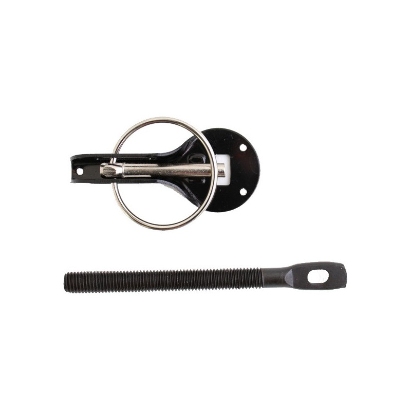 Aluminum Dakar-style hood clip (pair) - AS-490ALN