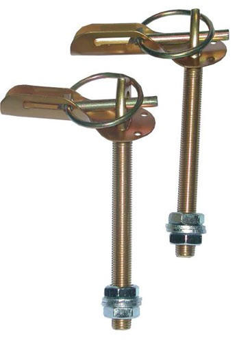 Aluminum Dakar-style hood clip (pair) - AS-490ALN