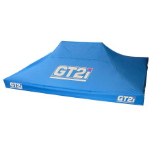 Blue Roof with Large Logo, 3 × 4.5 m Tent | GT-T3X4-5M-B-TOIT-1 - GT-T3X4-5M-B-TOIT-1 - 3666618797823