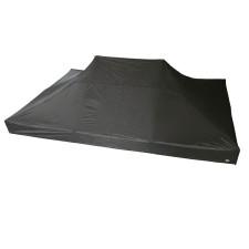 Tenda con padiglione nero e logo piccolo 3 × 4,5 m | GT-T3X4-5M-N-Padiglione-2 - GT-T3X4-5M-N-TOIT-2 - 3666618797830