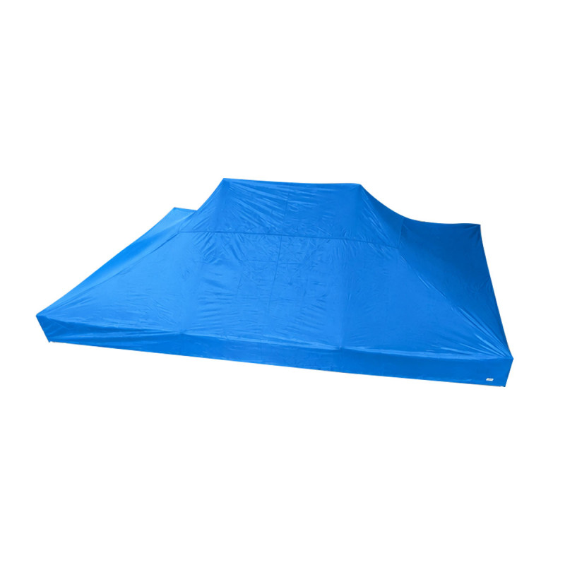 Padiglione blu con logo grande per tenda 3 × 4,5 m | GT-T3X4-5M-B-Padiglione-1 - GT-T3X4-5M-B-TOIT-1 - 3666618797823