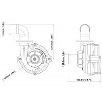 Set pompă de apă Davies Craig EWP80 din aluminiu, 12 V, 8006 - M-EWP1 - 8005 - 3661768074343