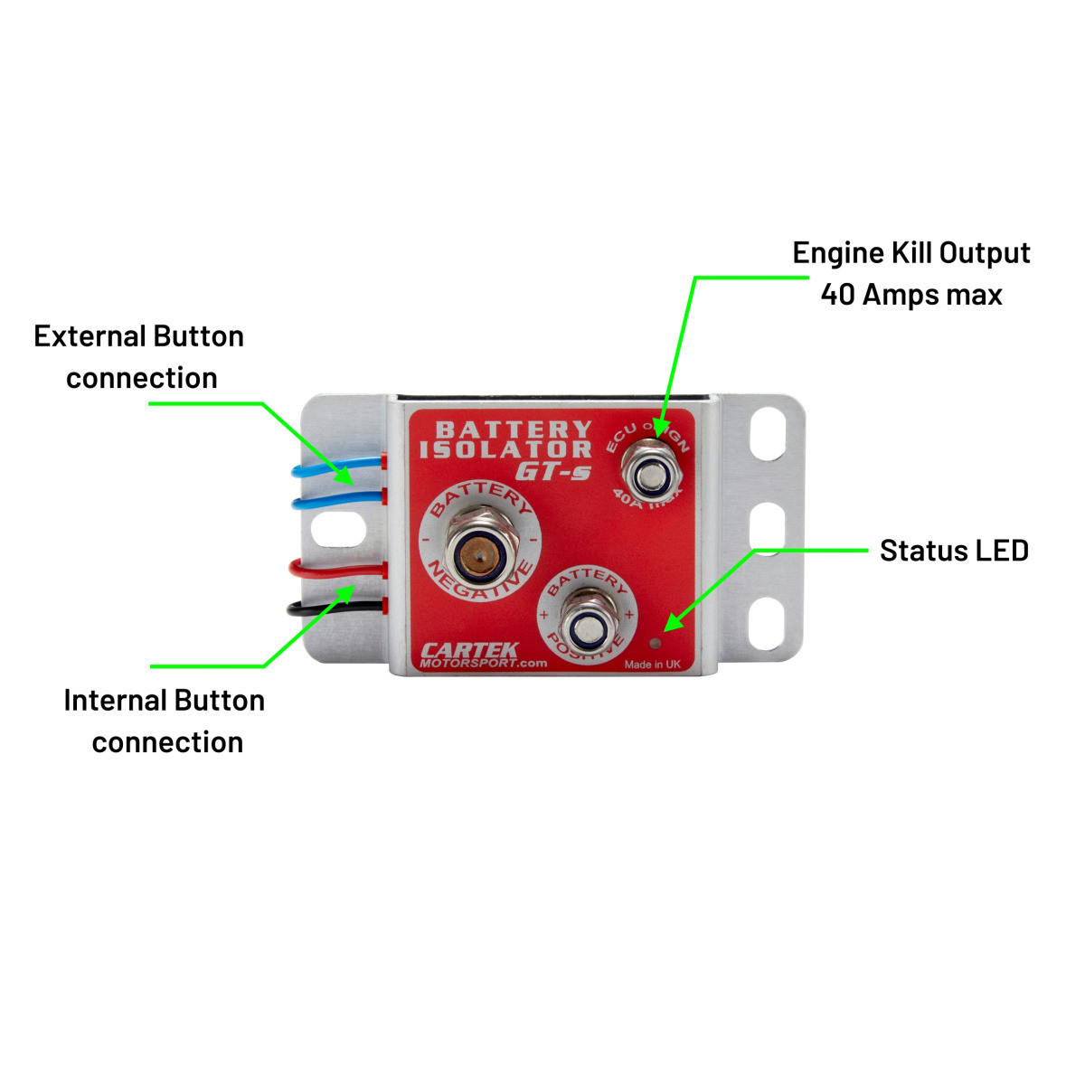 Întrerupător de circuit electronic Cartek GT cu buton roșu CK-BG-06-R - AS-CK-BG-06-R - CK-BG-06-R - 3661768467121