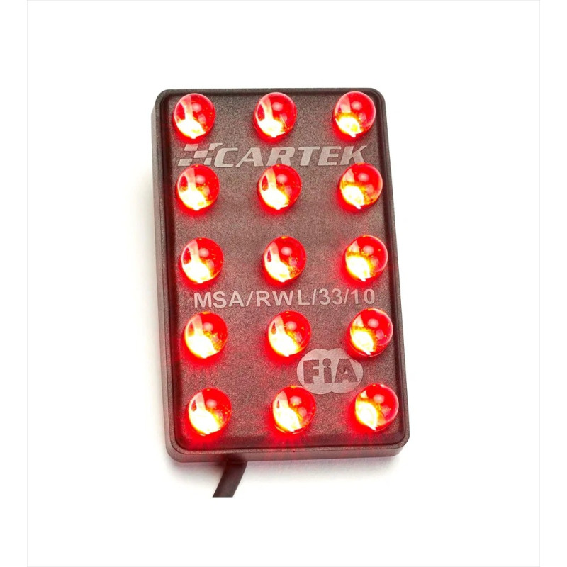 Feu de pluie LED Cartek FIA vertical fixe | CK-LR-15-V - CK-LR15 - CK-LR-15-V - 3661768330203