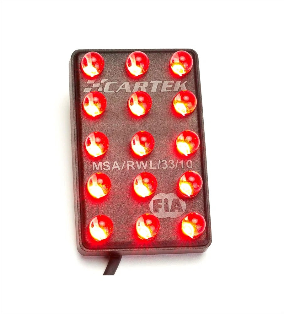 Cartek FIA verticale vaste LED-regenlamp | CK-LR-15-V - CK-LR15 - CK-LR-15-V - 3661768330203