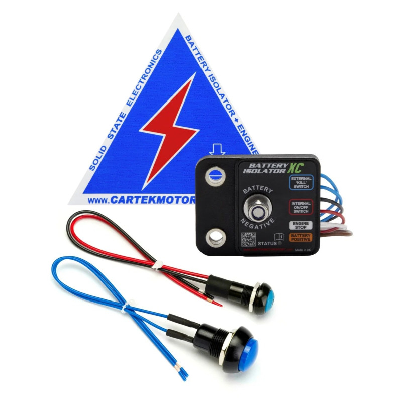Cartek X-Club elektronische zekeringkit met knop aan de buitenkant - CK-BXC-06.R - CK-BXC-06-R