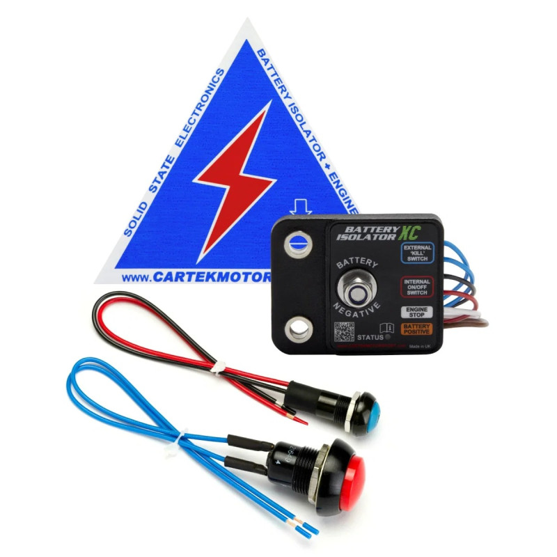 Kit staccabatteria elettronico Cartek X-Club con pulsante esterno - CK-BXC-06.R - CK-BXC-06-R