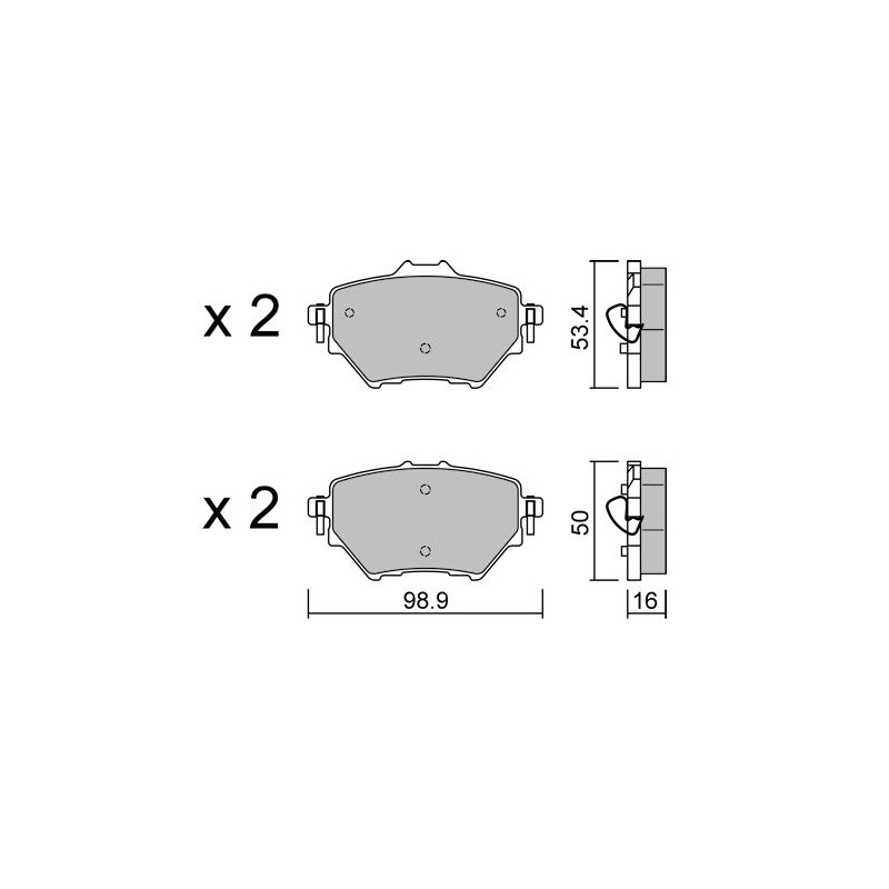 Plăcuțe de frână spate Club Peugeot e-208 GTi – GT-PC10031 - GT-PC10031 - 3666618851174