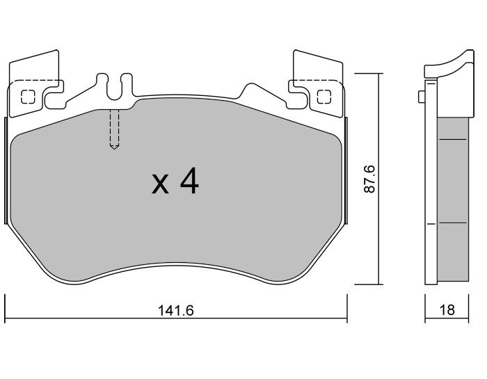 Pastiglie freno GT2i Club anteriori per Mercedes Classe E 450 4MATIC (W124) - GT-PC13581 - 3666618851204