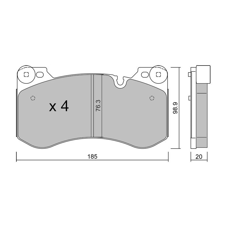 Plaquettes de frein avant Club BMW M2 M3 M4 – GT-PC14201 - GT-PC14201 - 3666618851211