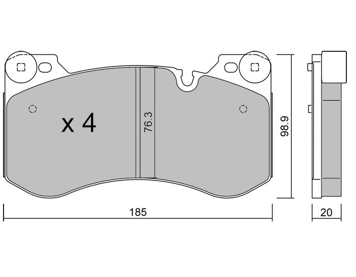 Plăcuțe de frână față Club BMW M2 M3 M4 – GT-PC14201 - GT-PC14201 - 3666618851211