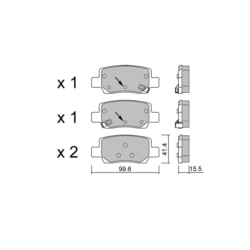 Plăcuțe de frână GT2i Club spate pentru Hyundai Kona II EV - GT-PC14581 - 3666618851235