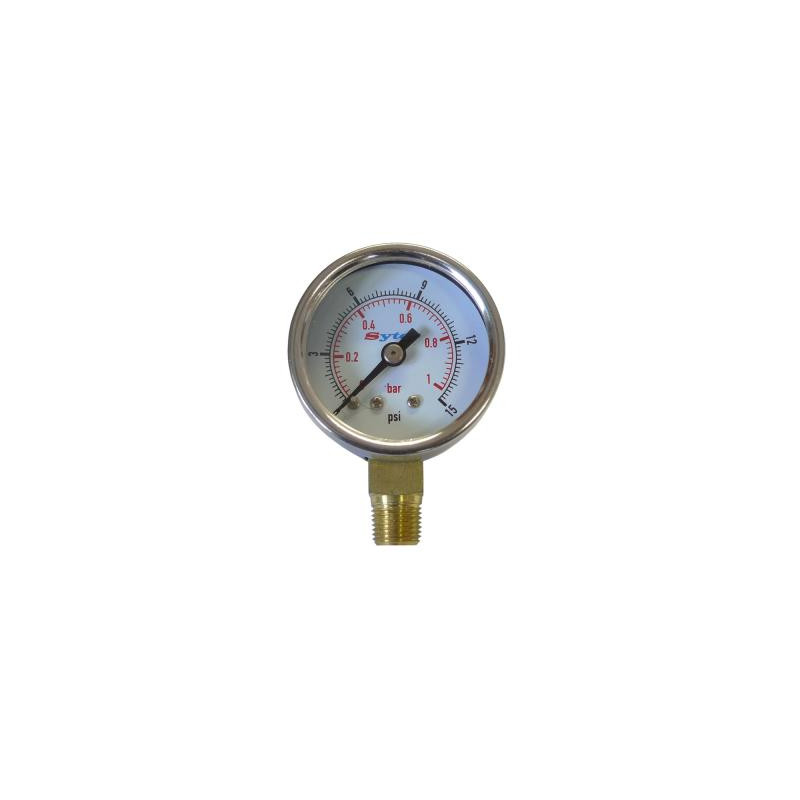 Sytec 0–1 bar Carburetor Fuel Pressure Gauge - FPG001 - M-MAN1B - FPG001 - 3661768032565