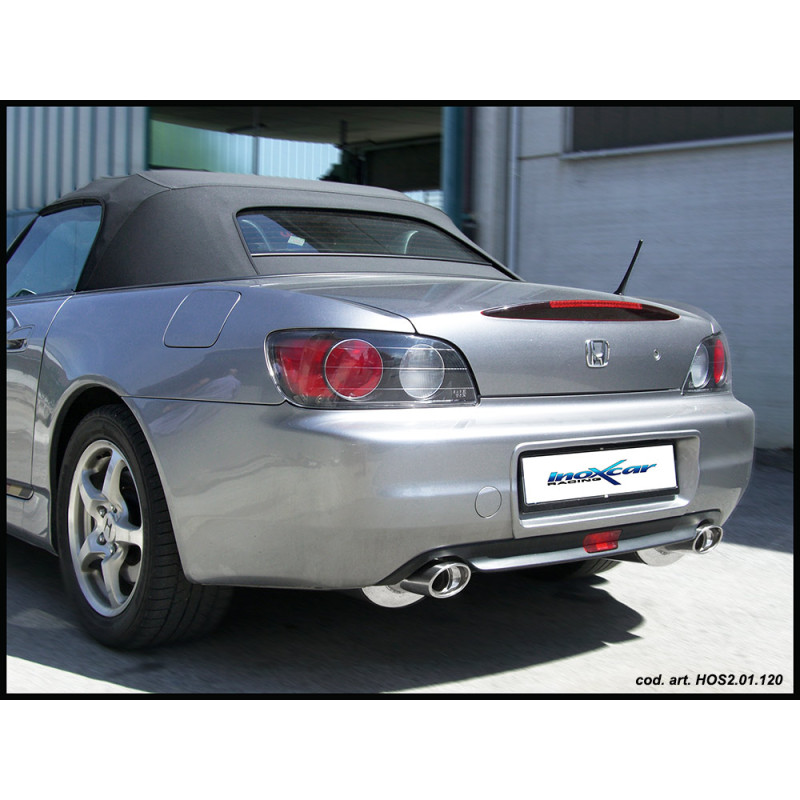 Afrique Inoxcar pipe, AFHON.SIL, Honda S2000 catalytic converter, catalytic converter removal, stainless steel pipe with muffler - IC-AFHONSIL - AFHON.SIL - 3666618851495