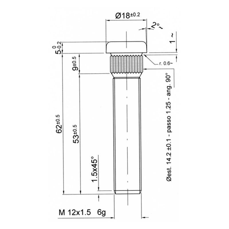 Goujon Cannelé GT2i Race & Safety Mitsubishi 12x150mm longueur 67mm - BR-CPGSY1 - 3661768388112
