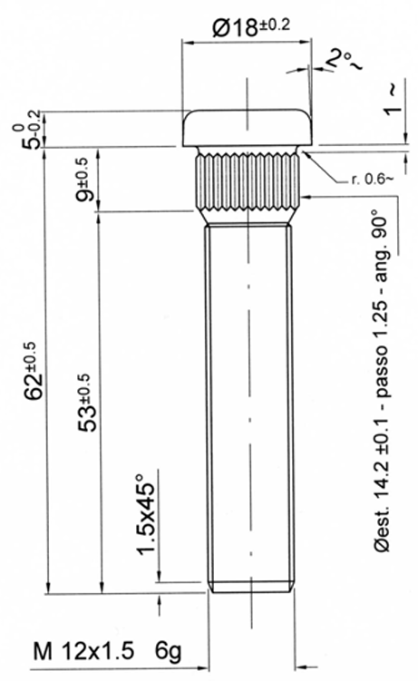 Goujon Cannelé GT2i Race & Safety Mitsubishi 12x150mm longueur 67mm - BR-CPGSY1 - 3661768388112
