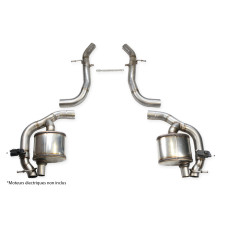 Inoxcar rear muffler right + left + valve Mercedes CLE (C236) 53 AMG 3.0 (449cv) Coupé Hybrid 4-Matic 2024 on - IC-VALVCLE01 - VALV.CLE.01 - 3666618851631