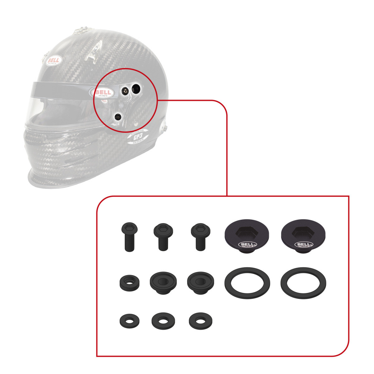 Kit viteria visiera Bell - BEL-KIT-VIS.N - 2020001 - 3661768522950