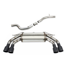Sistem de evacuare Catback + țeavă centrală directă Inoxcar 2x90 Racing Black Ceramic pentru Cupra Ateca 2,0 TSI 4-Drive 2023-20 - IC-CATBACKATECA0190CBK - CATBACK.ATECA.01.90CBLACK - 3666618850306