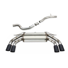 Catback + tubo centrale diretto Inoxcar 2x90x70 X-Race nero opaco Cupra Ateca 2,0TSI 4-Drive 2023-2026 - IC-CATBACKATECA0190X70BM - CATBACK.ATECA.01.90X70BM - 3666618850290