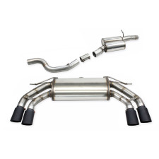 Sistem de evacuare Catback + tobă tubulară centrală cu amortizor de zgomot Inoxcar 2x90x70 X-Race negru mat pentru Cupra Ateca 2 - IC-CATBACKATECA0290X70BM - CATBACK.ATECA.02.90X70BM - 3666618850276