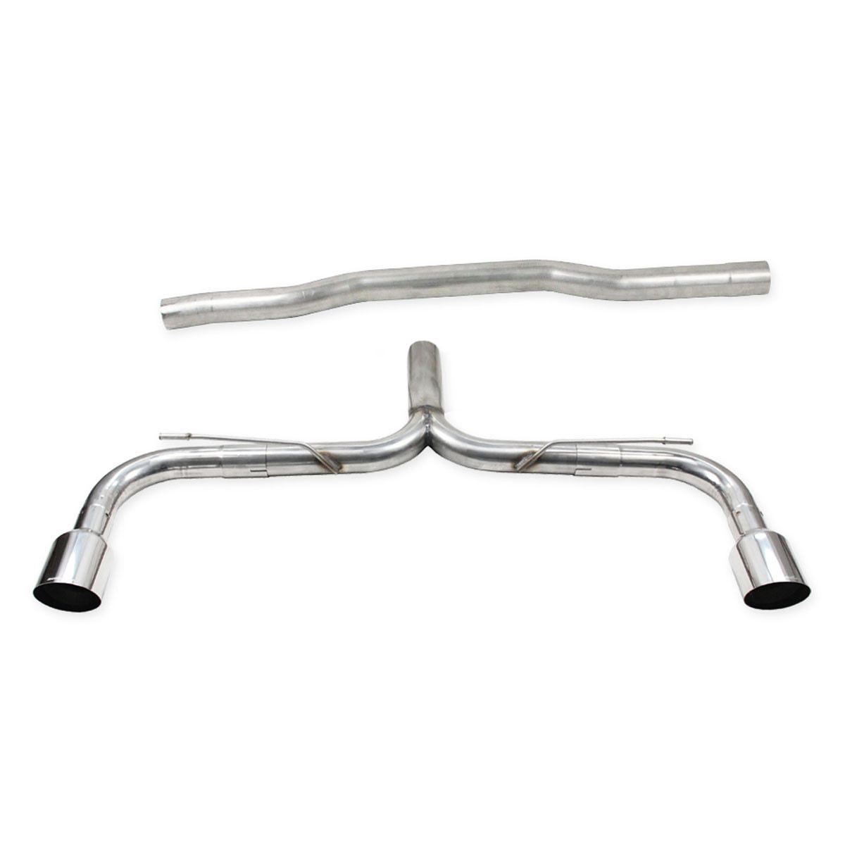 Inoxcar 100 Racing right + left rear exhaust without muffler Mini Countryman (F60) 2,0 Cooper S 2021 on - IC-MICO3810RA - MICO.38.10RA - 3666618798691