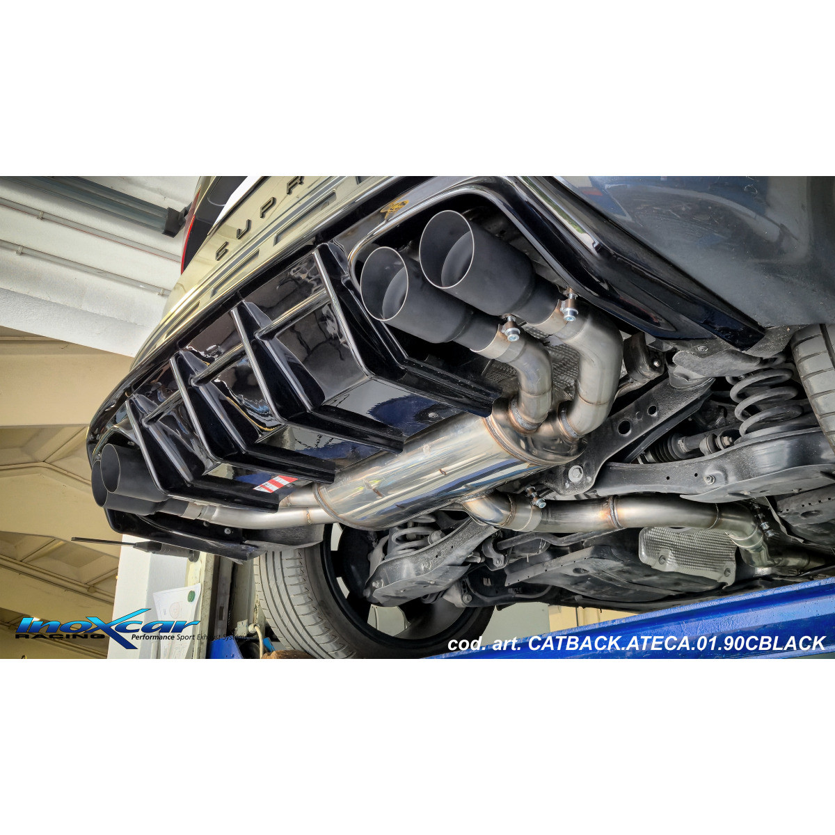 Cat-Back Inoxcar Ateca 190 ch - CATBACK.ATECA.01.90CBLACK - IC-CATBACKATECA0190CBK - CATBACK.ATECA.01.90CBLACK - 3666618850306