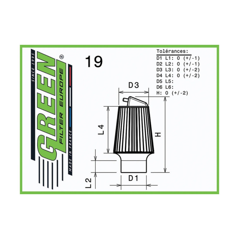 Green Air Filter Honda S2000 2.0L 16V 240cv - GR-G491604 - G491604 - 3661768583791