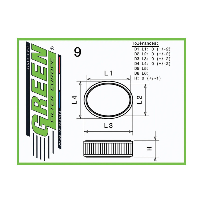 Filtro Dell'Aria Green Renault CLIO II 1.4 98-01 - GR-R727419 - R727419 - 3700161136132