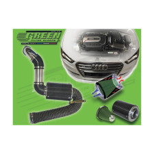 Kit admission directe CARBONE GREEN FILTER AUDI A3 III + CABRIOLET (8VA/8VS/8V7) 2,0L TFSI 05/16- - GR-KBC007 - KBC007 - 3661768792896