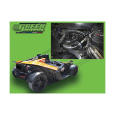 CARBON directe inlaatkit GREEN FILTER KTM X-BOW 2.0L 16V TFSI 08- - GR-KBC005 - KBC005 - 3701194110885