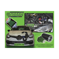 Kit directe toelating CARBONE GREEN FILTER RENAULT CLIO IV 1,6L TURBO RS 03/13- - GR-KBC003 - KBC003 - 3701194111035